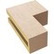 Ekena Millwork 3"W x 6"D x 9"H Classic Chapel Hill Rough Cedar Woodgrain TimberThane Corbel, Primed Tan CORUR03X06X09CHPRCPR - alternate 3